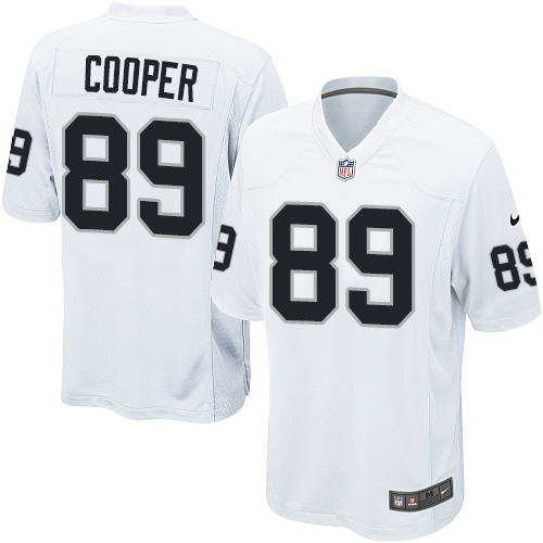 Men's Game Amari Cooper Nike Jersey White Road - #89 NFL Oakland Raiders